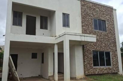 Semi-completed Four (4) Bedroom House For Sale at Ashaley Botwe