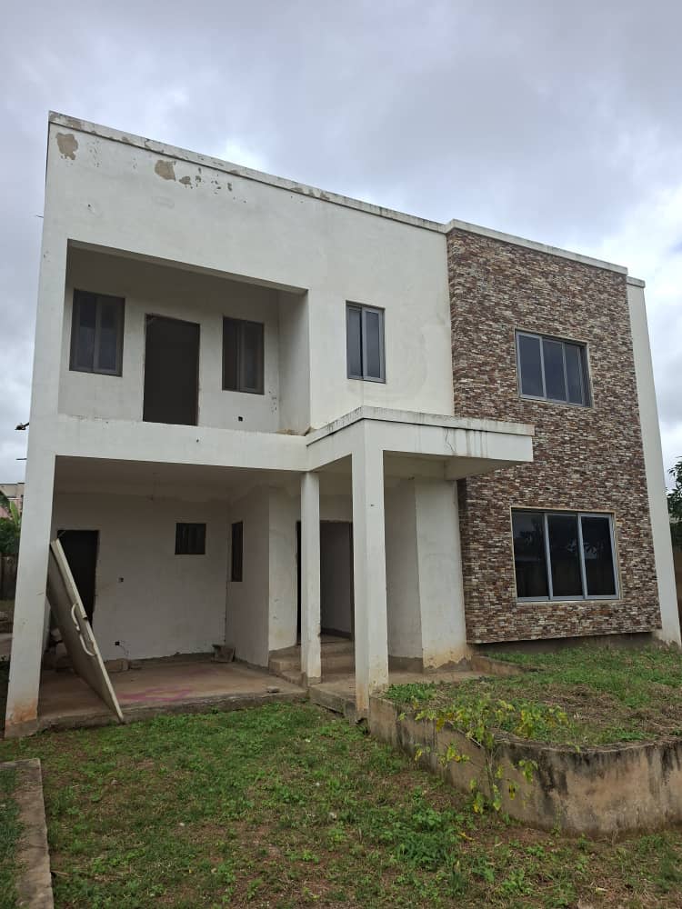 Semi-completed Four (4) Bedroom House For Sale at Ashaley Botwe