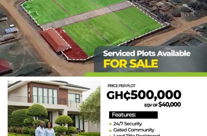 Serviced Plots of Land For Sale in a Gated Community at Adenta Amrahia
