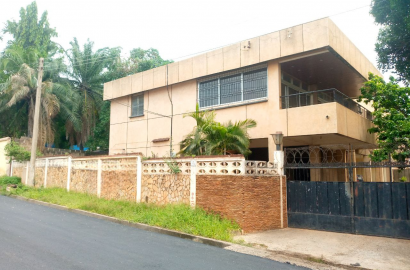 Six (6) Bedroom House with 2 Boys' Quarters For Sale at Tesano
