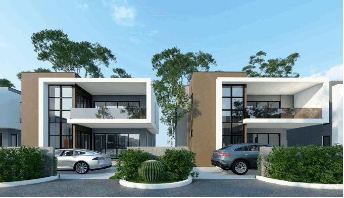 Three 3-Bedroom Ensuite Deluxe House for Sale in Spintex