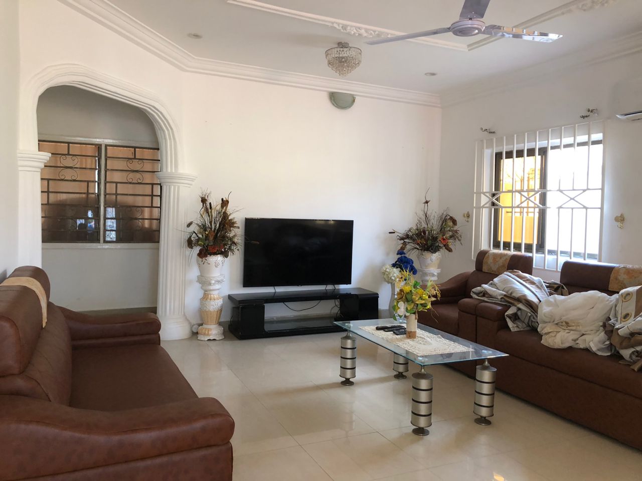 Three 3-Bedroom Fully Furnished Self Compound House for Rent at Spintex