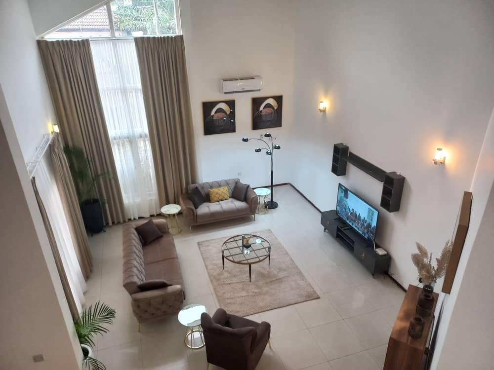 Three 3-Bedroom Fully Furnished Townhouse with Boy’s Quarters for Rent at East Legon