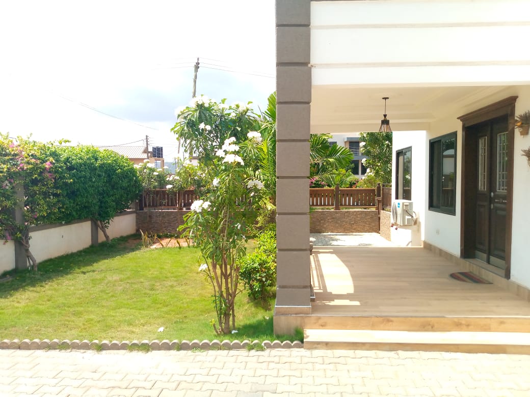 Three (3) Bedroom Furnished House With  One (1) Bedroom Boys Quarters for Rent at Oyarifa