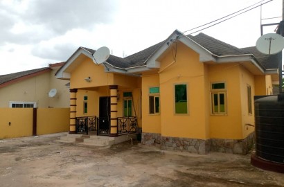 Three 3-Bedroom House With Boys Quarter for Sale at School Junction