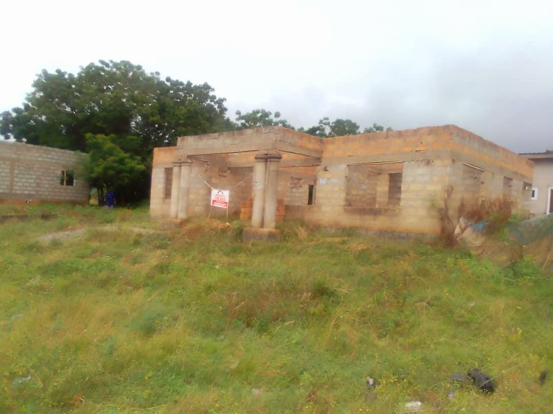 Three 3-Bedroom Uncompleted House for Sale at Ashaiman