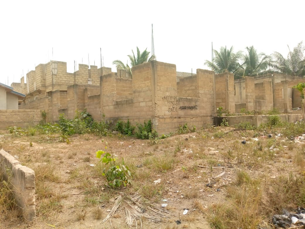 Three 3-Bedroom Uncompleted House for Sale at Kasoa 