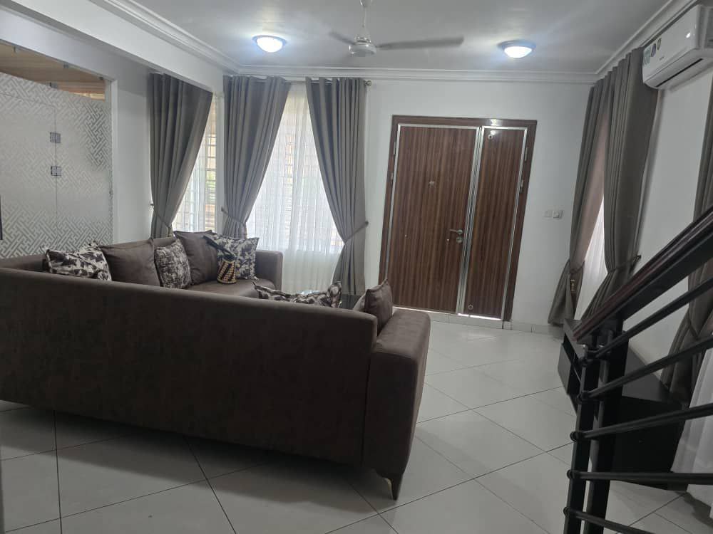 Three (3) Bedroom Fully Furnished House in a Gated Community For Rent at Achimota