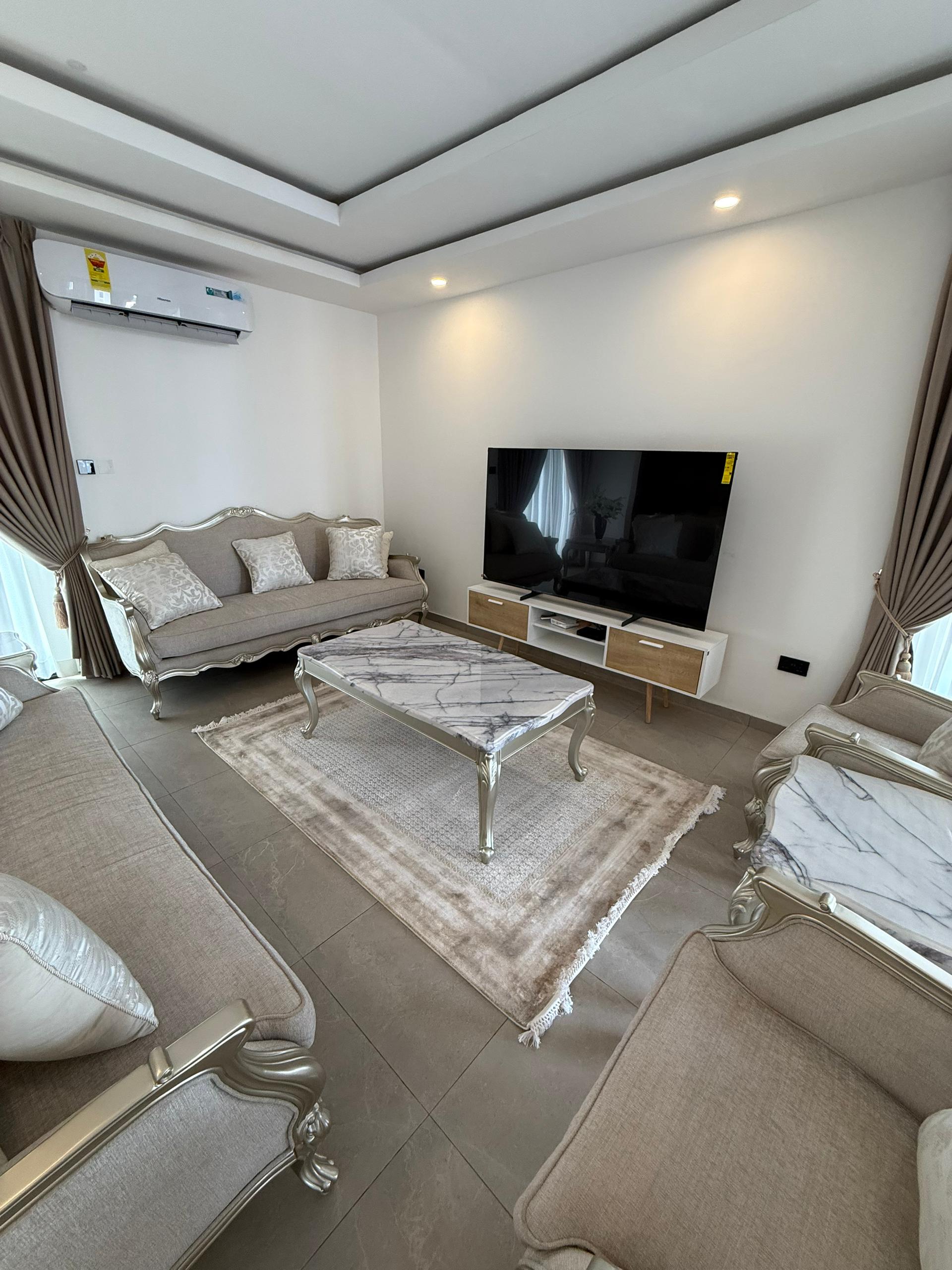 Three (3) Bedroom Fully Furnished Townhouse with Boys' Quarters For Rent at East Legon Adjiringanor 