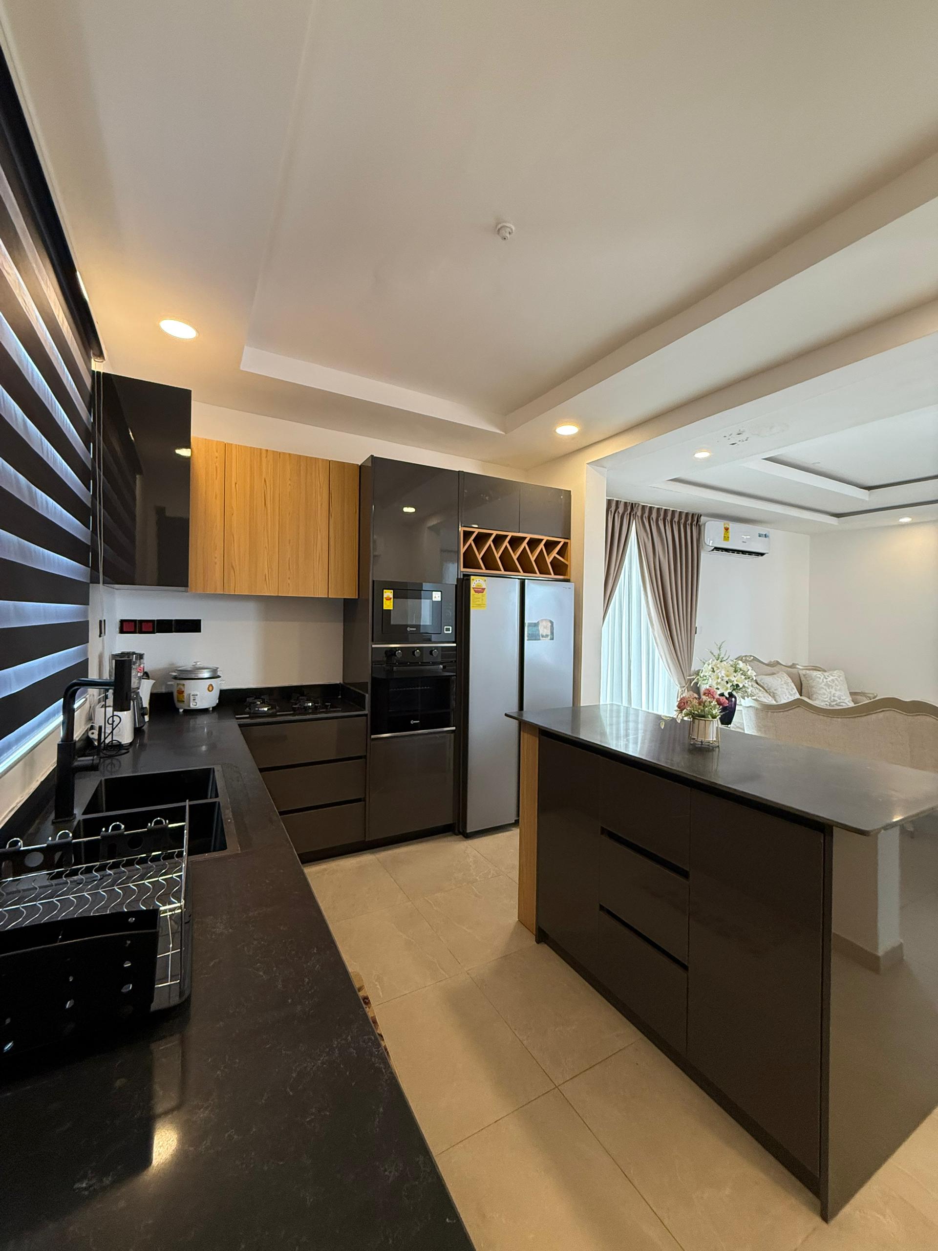 Three (3) Bedroom Fully Furnished Townhouse with Boys' Quarters For Rent at East Legon Adjiringanor 