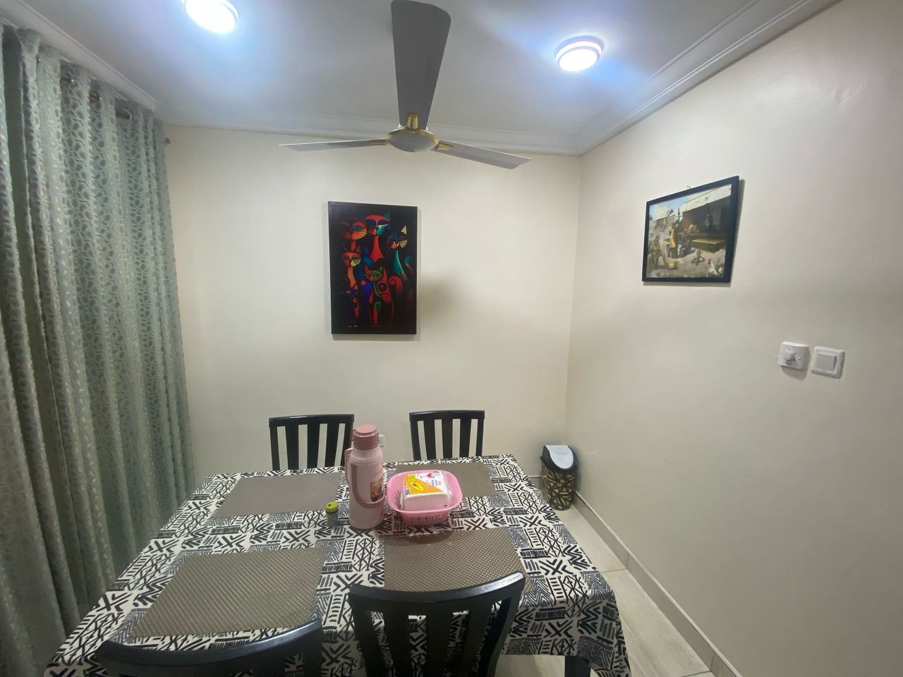 Three (3) Bedroom Furnished Semi-detached House For Rent at Ashongman Estate 