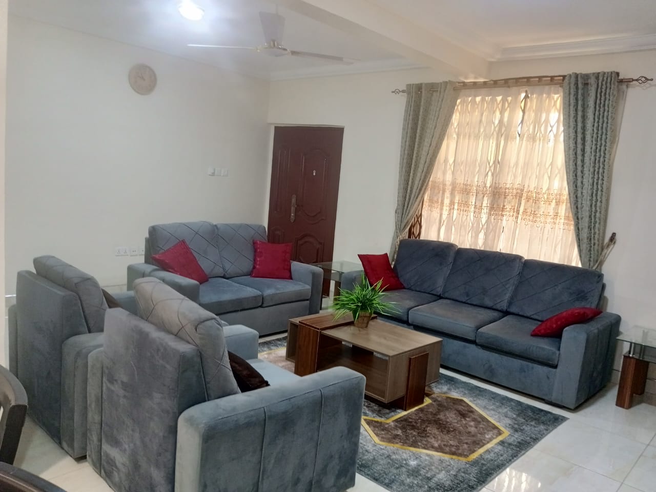 Three (3) Bedroom Furnished Semi-detached House For Rent at Ashongman Estate 