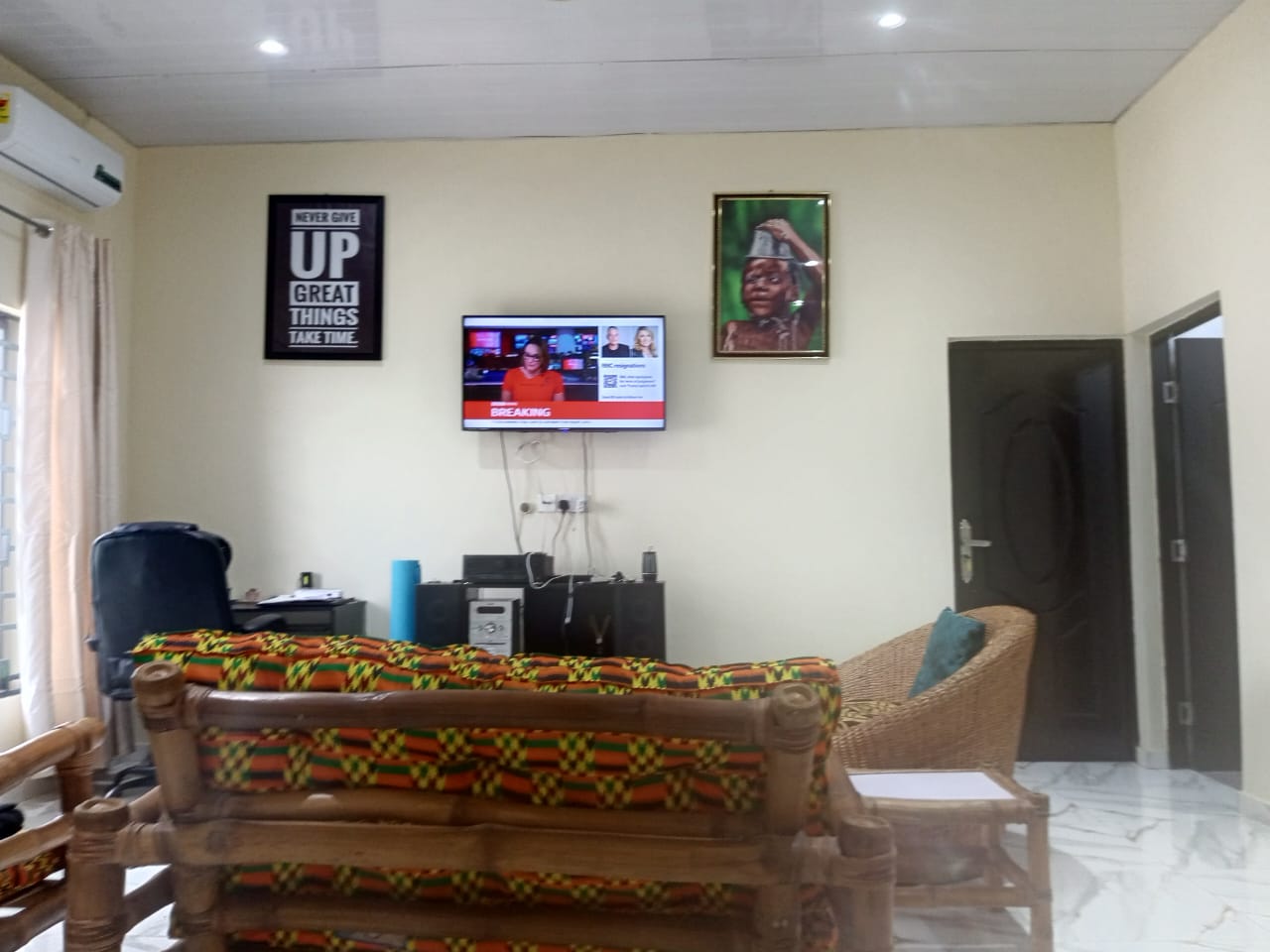 Three (3) Bedroom House with 1-Bedroom Outhouse For Sale at Ashongman Estate