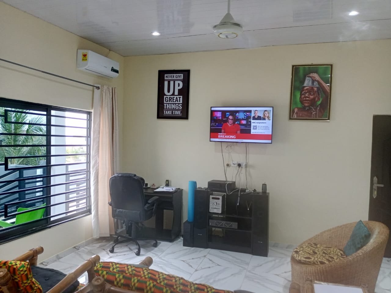 Three (3) Bedroom House with 1-Bedroom Outhouse For Sale at Ashongman Estate