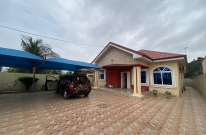 Three (3) Bedroom House with Boys Quarters For Rent at Spintex