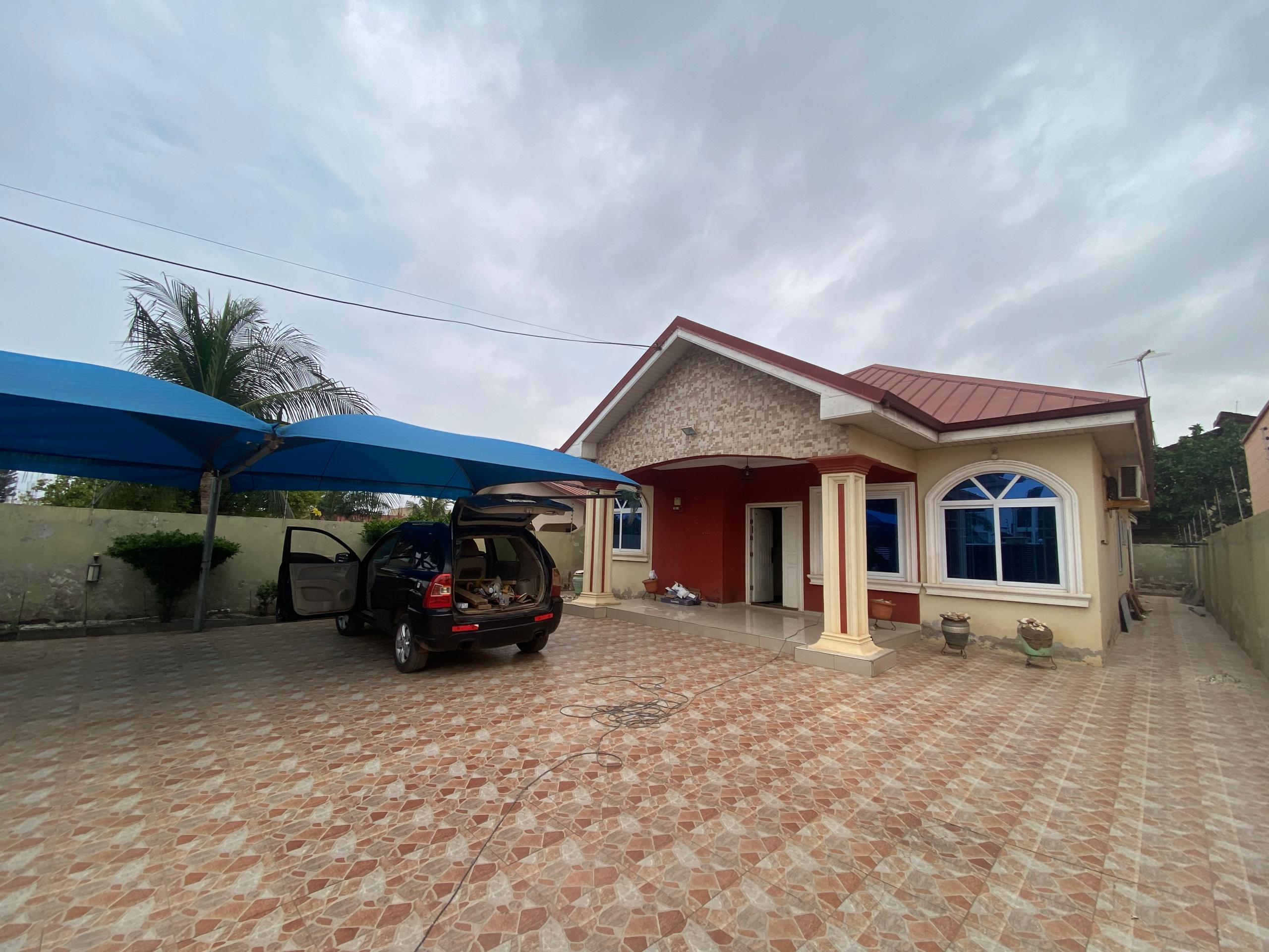 Three (3) Bedroom House with Boys Quarters For Rent at Spintex