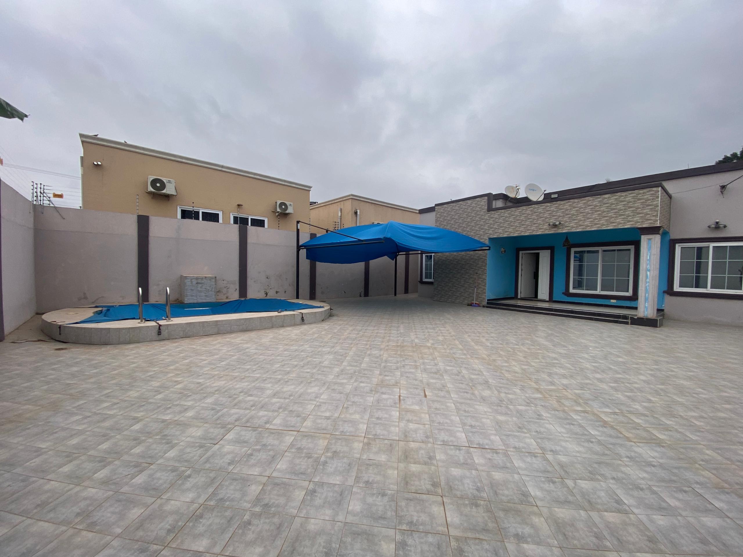 Three (3) Bedroom House with Swimming Pool For Rent at Spintex