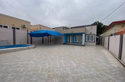 Three (3) Bedroom House with Swimming Pool For Rent at Spintex