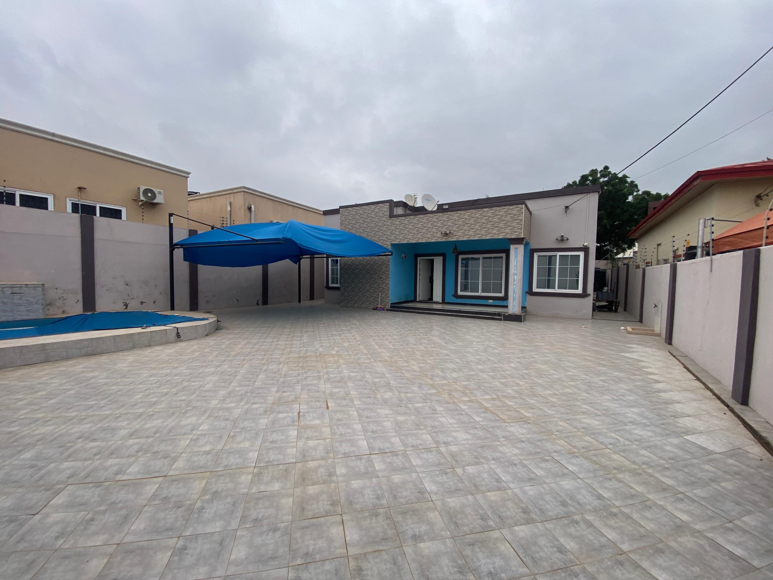 Three (3) Bedroom House with Swimming Pool For Rent at Spintex