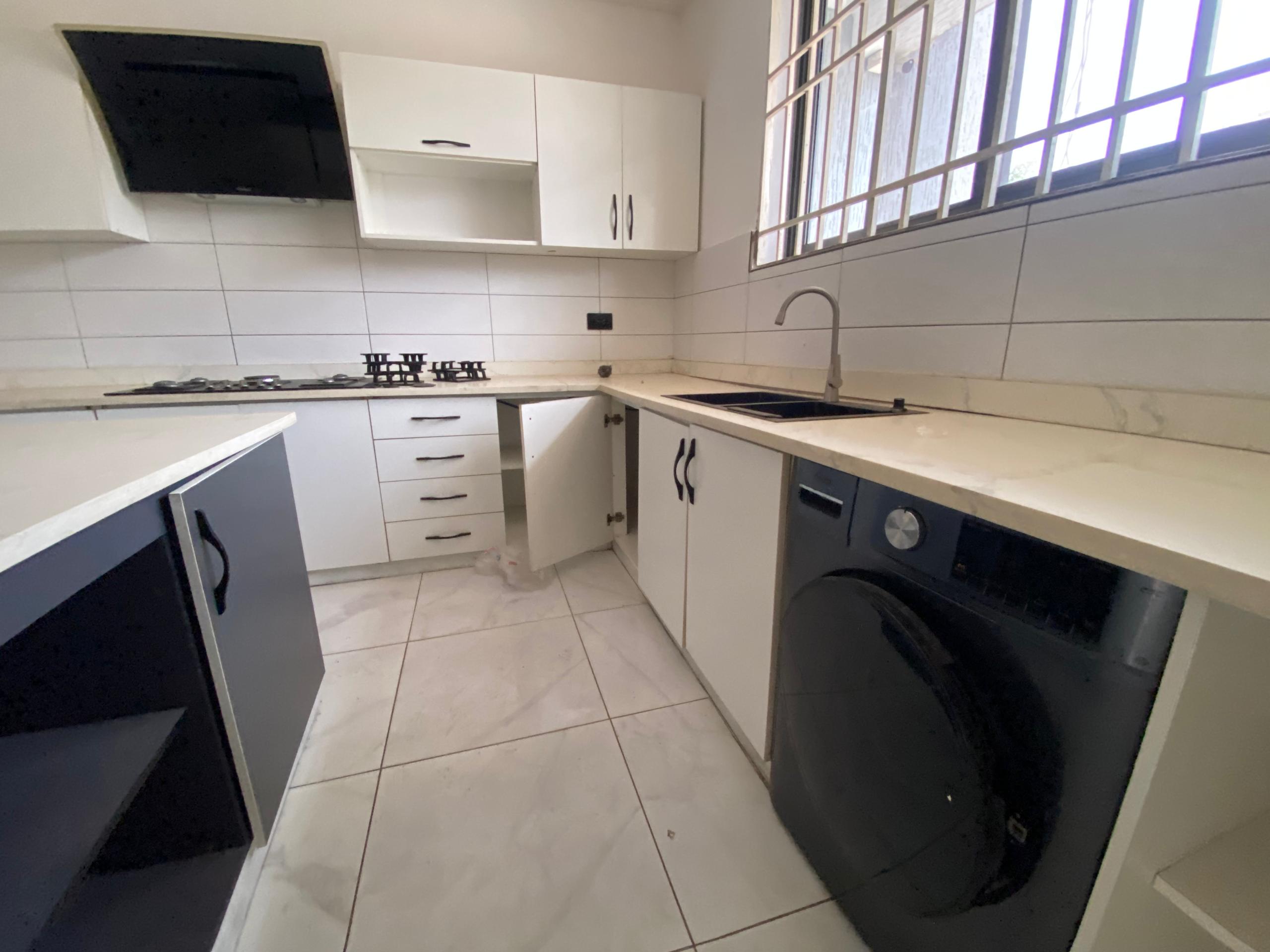 Three (3) Bedroom Semi-detached House with Boys' Quarters For Rent at Spintex