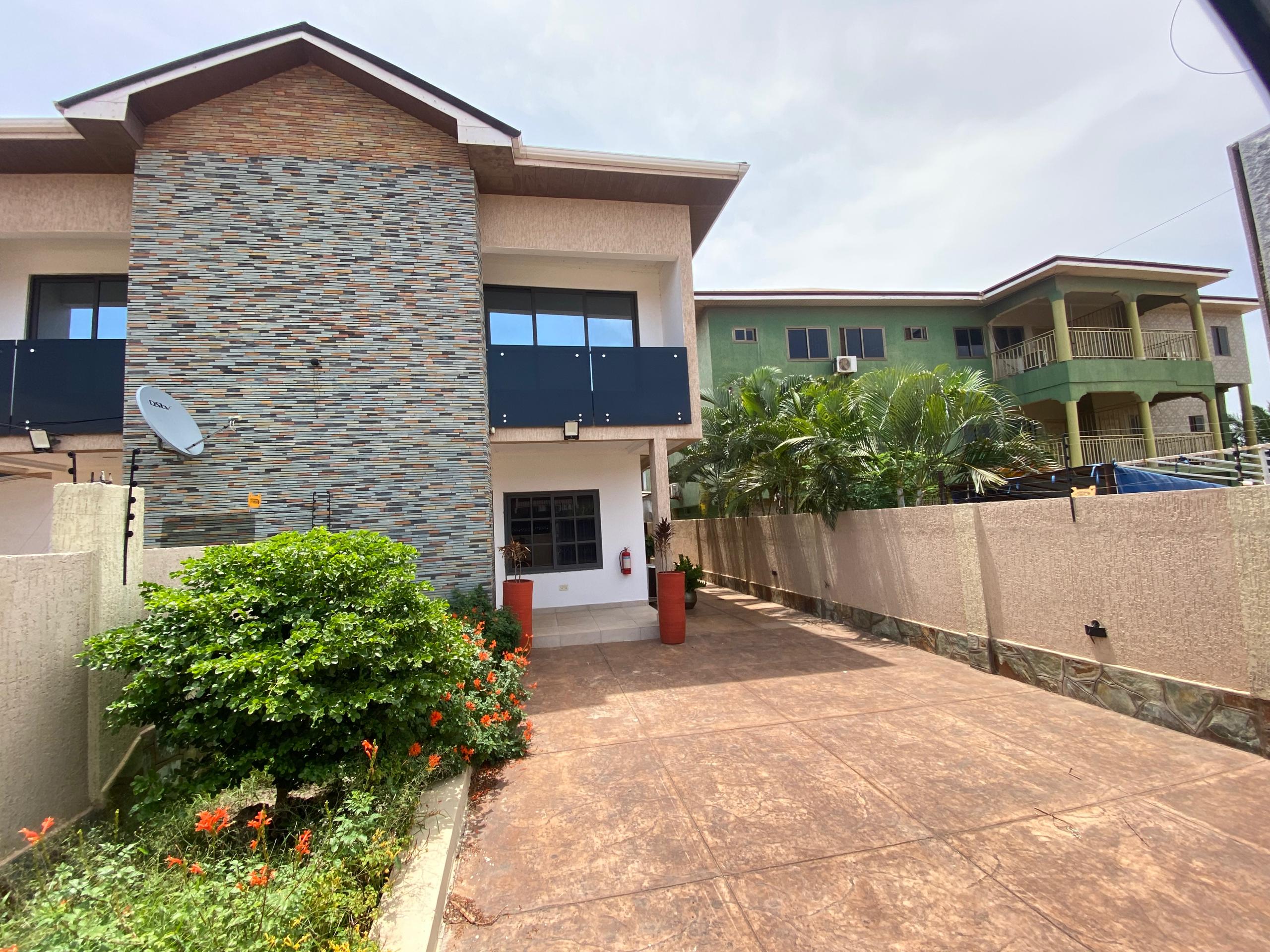 Three (3) Bedroom Semi-detached House with Boys Quarters For Rent at Spintex
