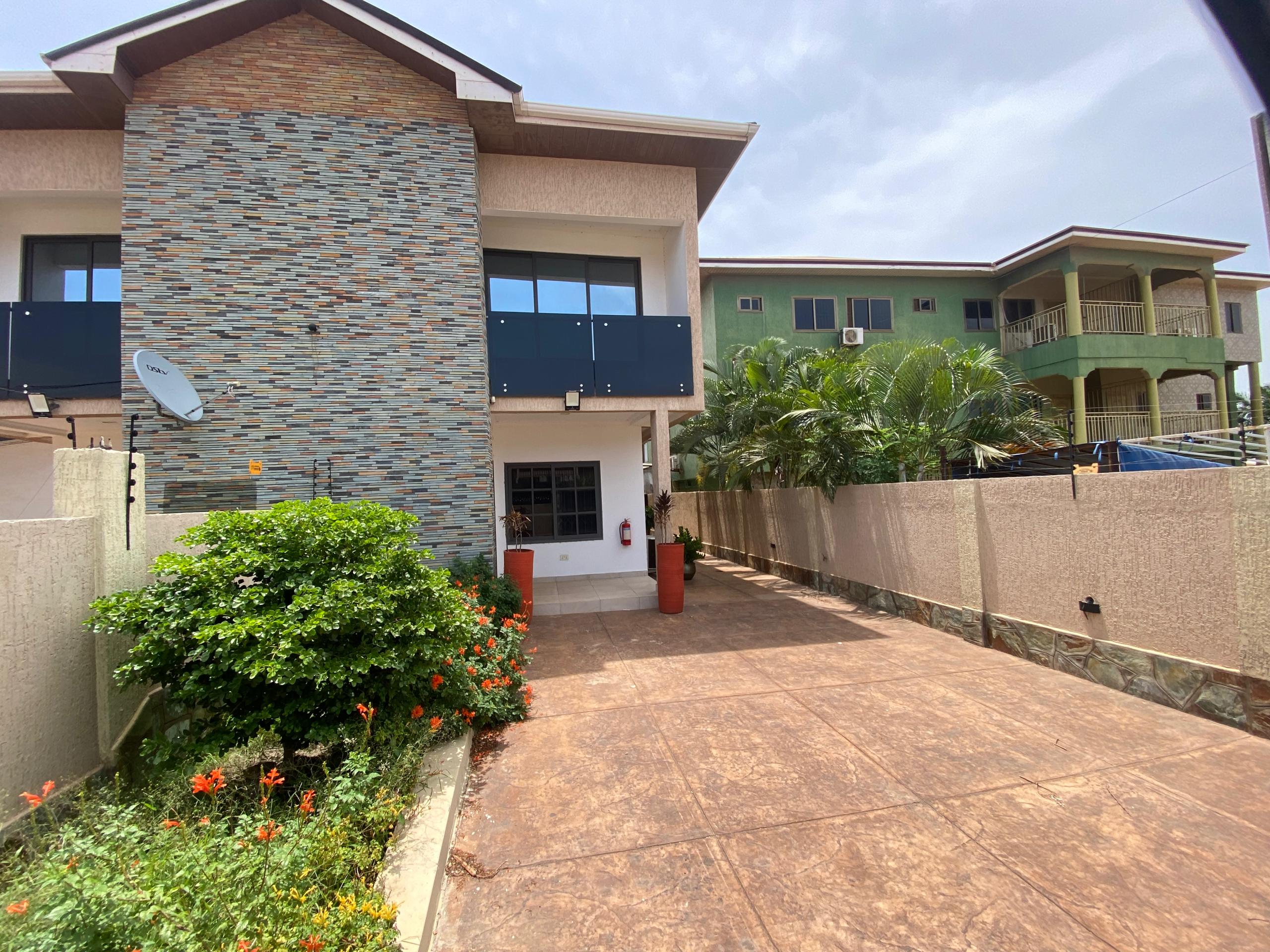 Three (3) Bedroom Semi-detached House with Boys Quarters For Rent at Spintex