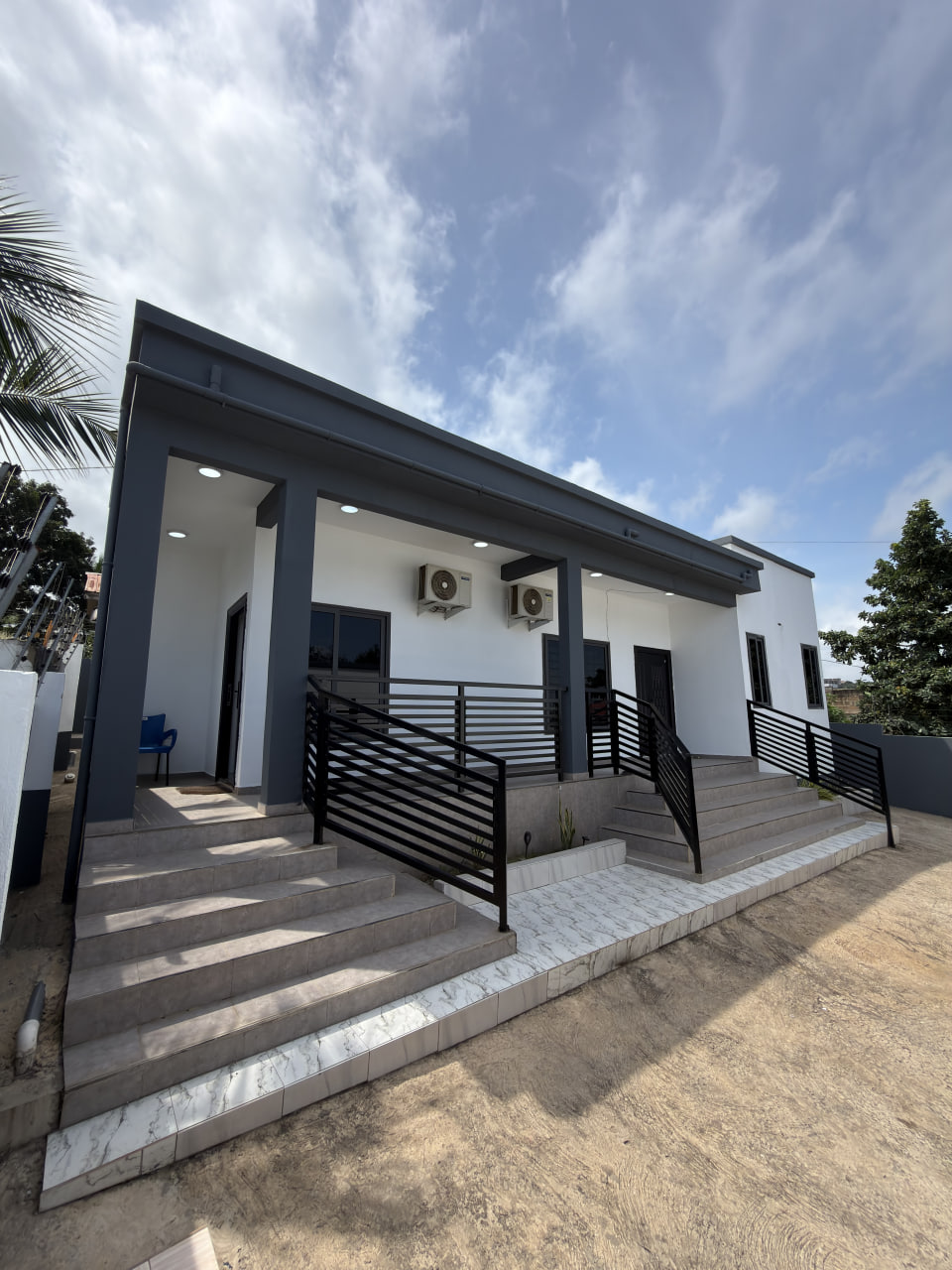 Three (3) Bedroom House with an Outhouse for Sale at Ashongman Estate