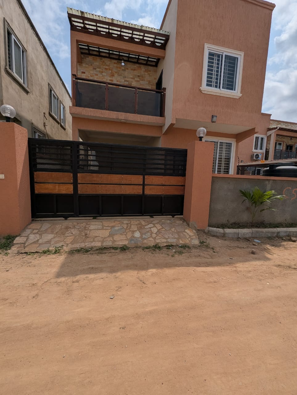 Two (2) Bedroom Semi-furnished House in a Gated Community For Rent at Achimota Mile 7