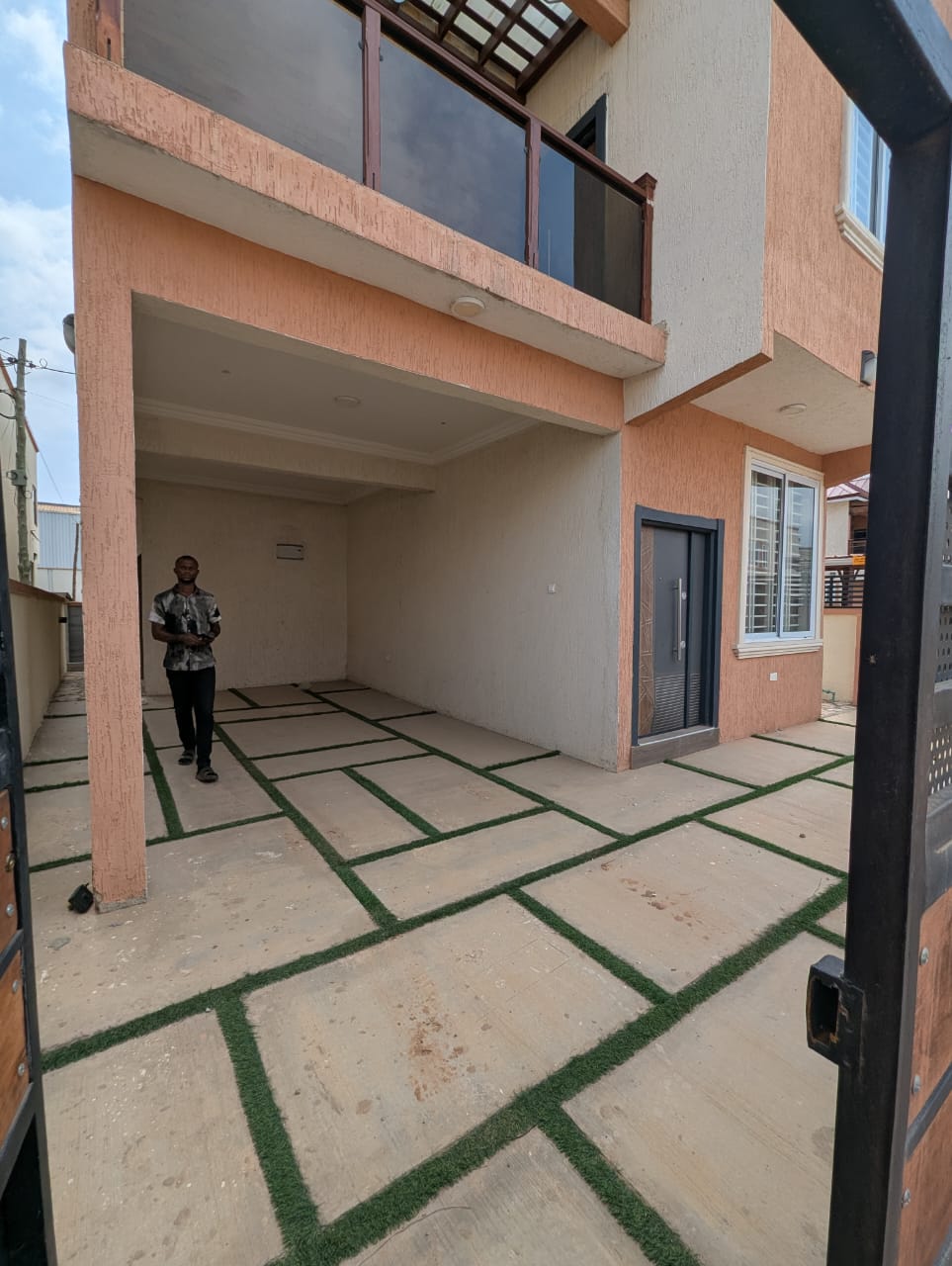 Two (2) Bedroom Semi-furnished House in a Gated Community For Rent at Achimota Mile 7