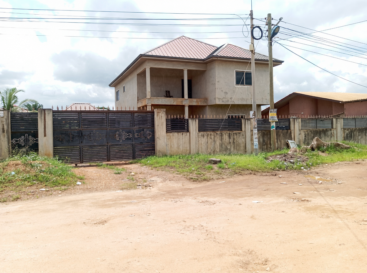Uncompleted Five (5) Bedroom House with Boys Quarters For Sale at Haatso