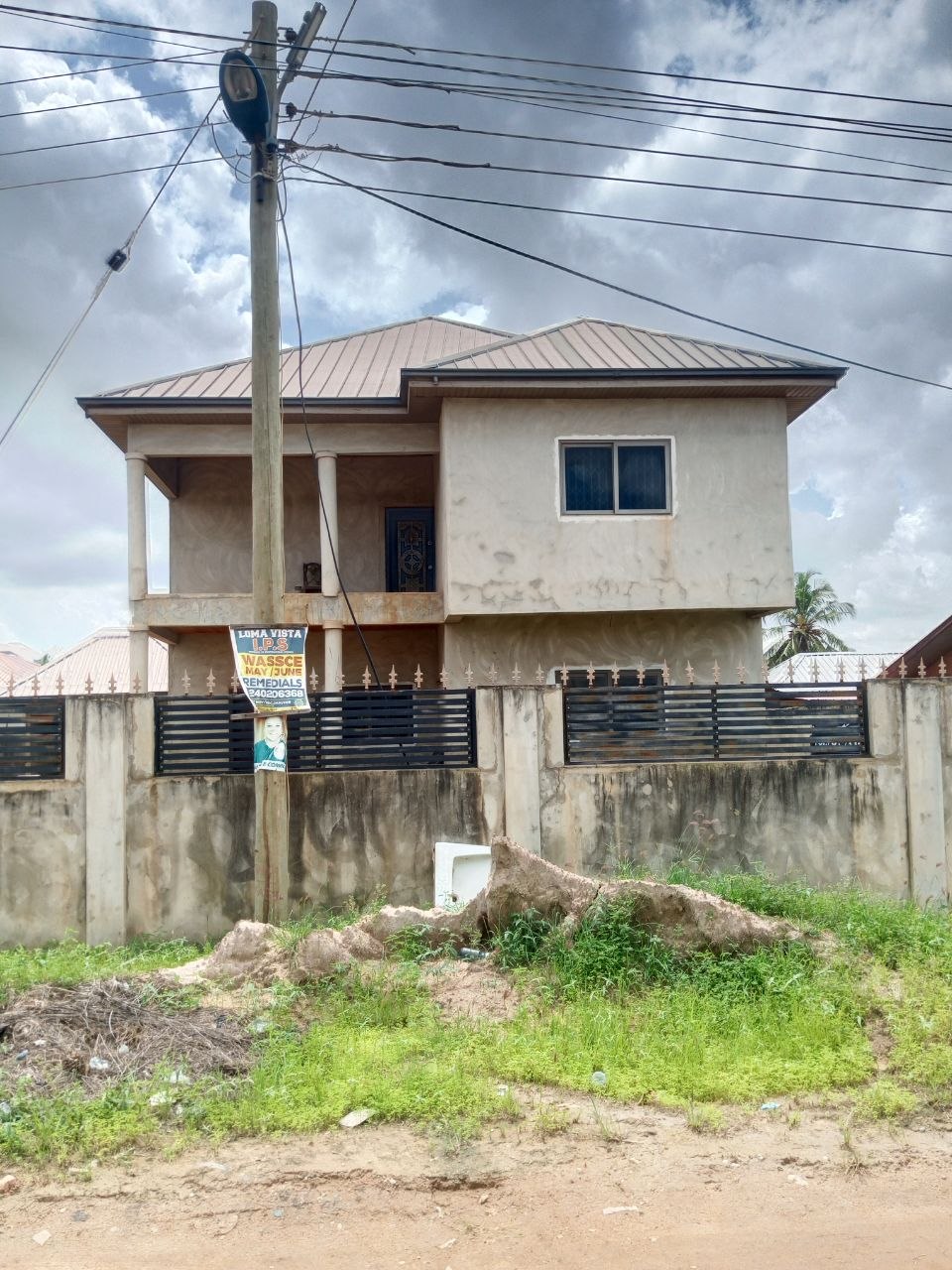 Uncompleted Five (5) Bedroom House with Boys Quarters For Sale at Haatso