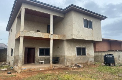 Uncompleted Five (5) Bedroom House with Boys Quarters For Sale at Haatso