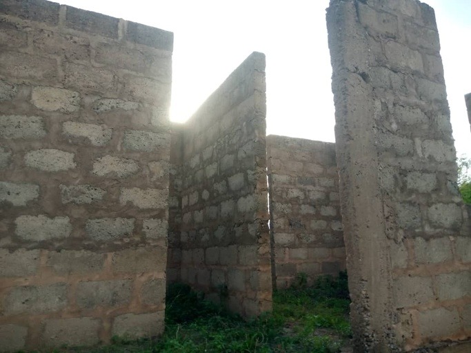Uncompleted Four 4-Bedroom House for Sale at Amasaman