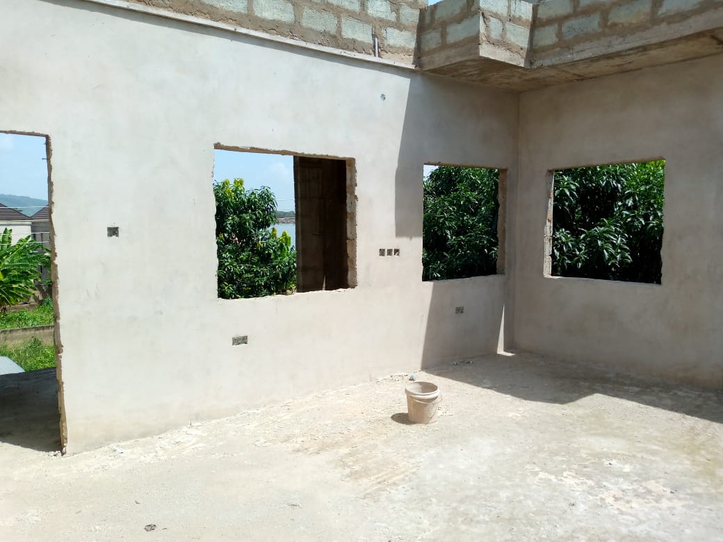 Uncompleted Four 4-Bedroom Semi-detached House for Sale at Ayi Mensah