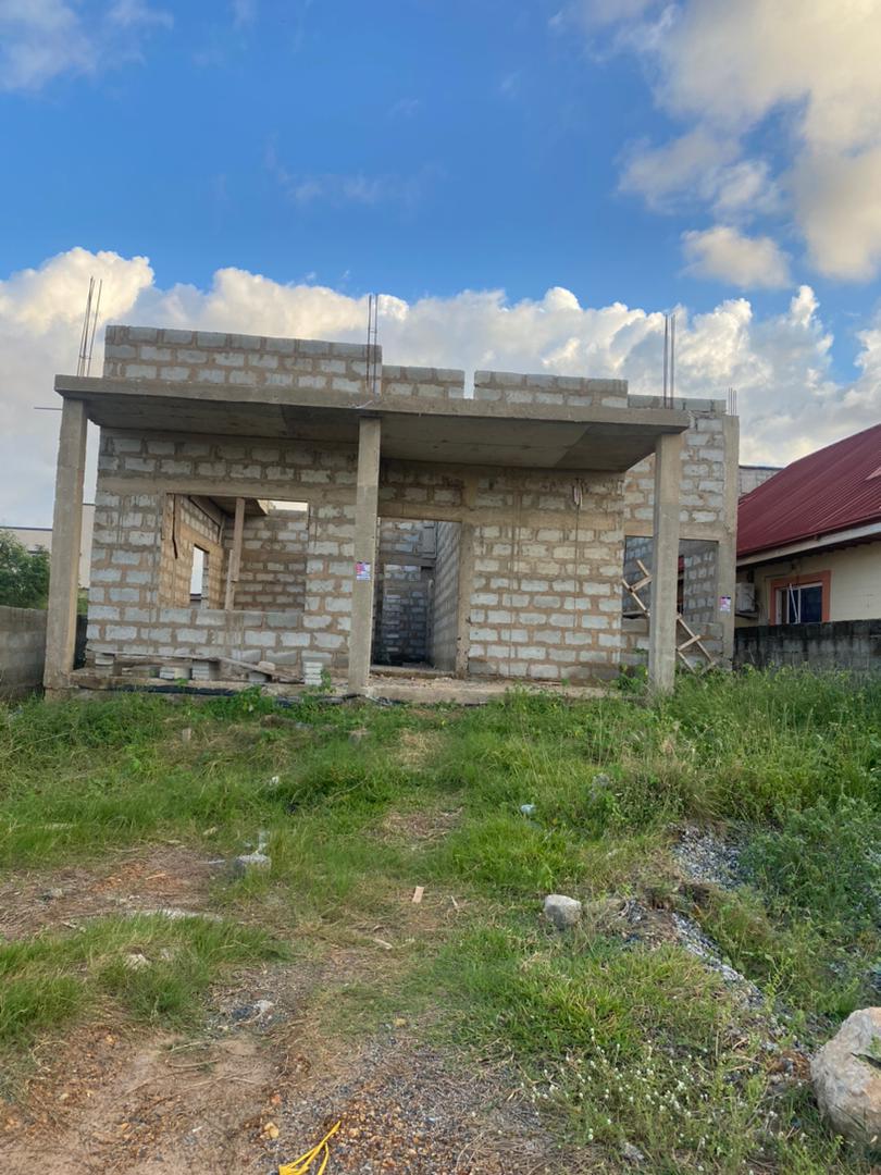 Uncompleted Three 3-Bedrooms House with TDC documents for Sale at Spintex