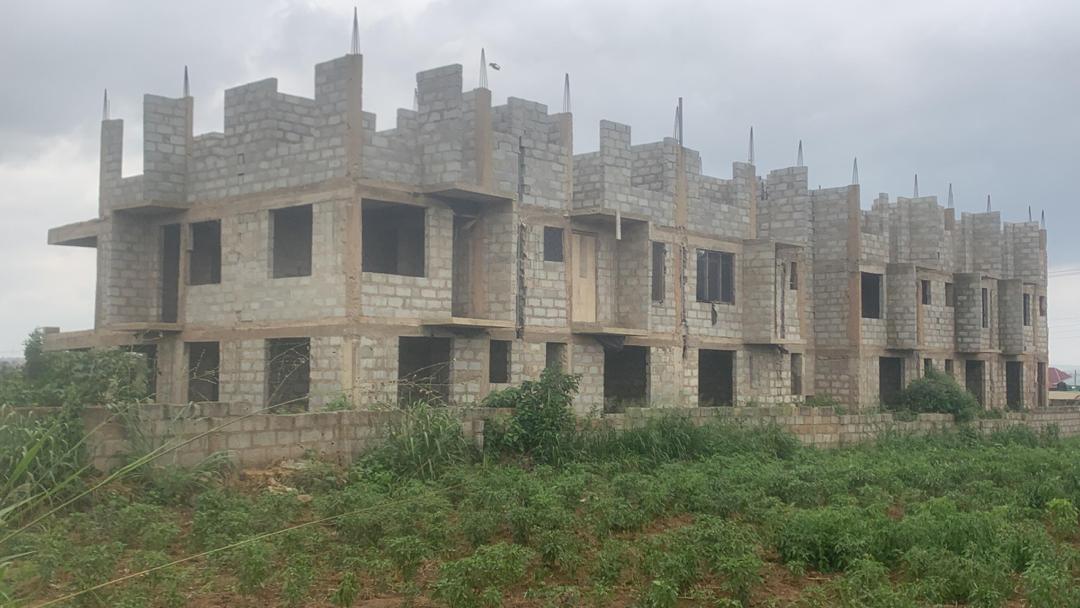 Uncompleted Three-Storey Building of One-Bedroom Apartments for Sale At Ngleshie Amanfro